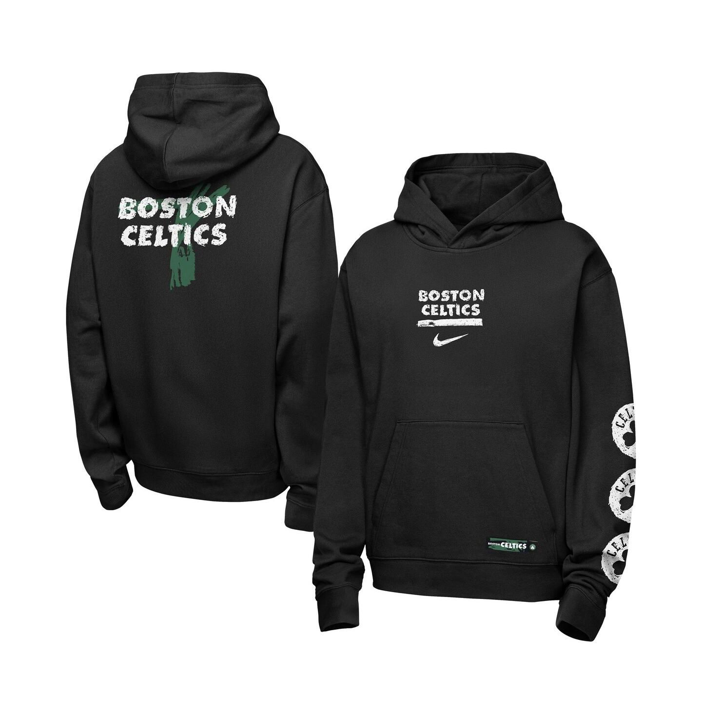 Детское худи Nike Black Boston Celtics Courtside Club Premiere — фото 1
