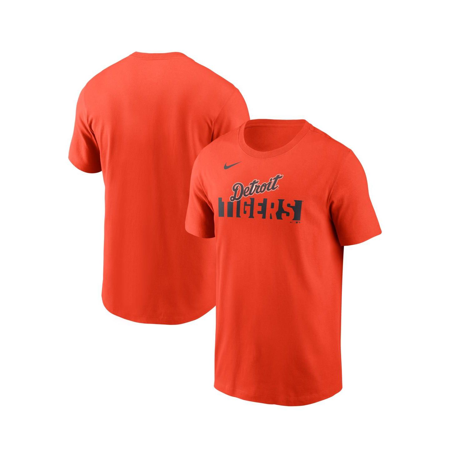 Мужская футболка Nike Orange Detroit Tigers Alternate — фото 1