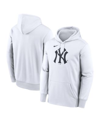 Men's White New York Yankees Logo Club Hoodie