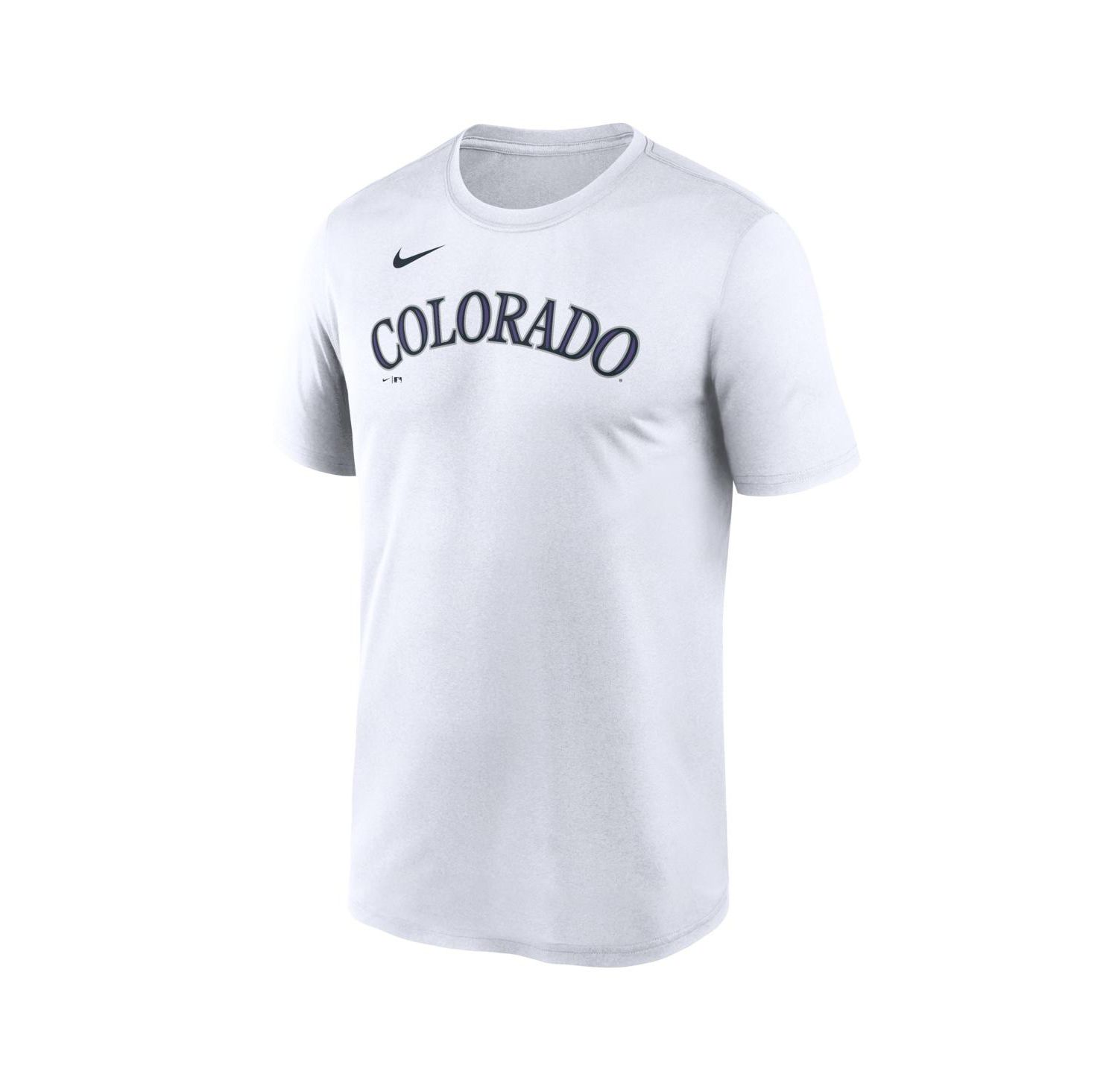 Men's White Colorado Rockies New Legend Wordmark Dri-FIT T-Shirt