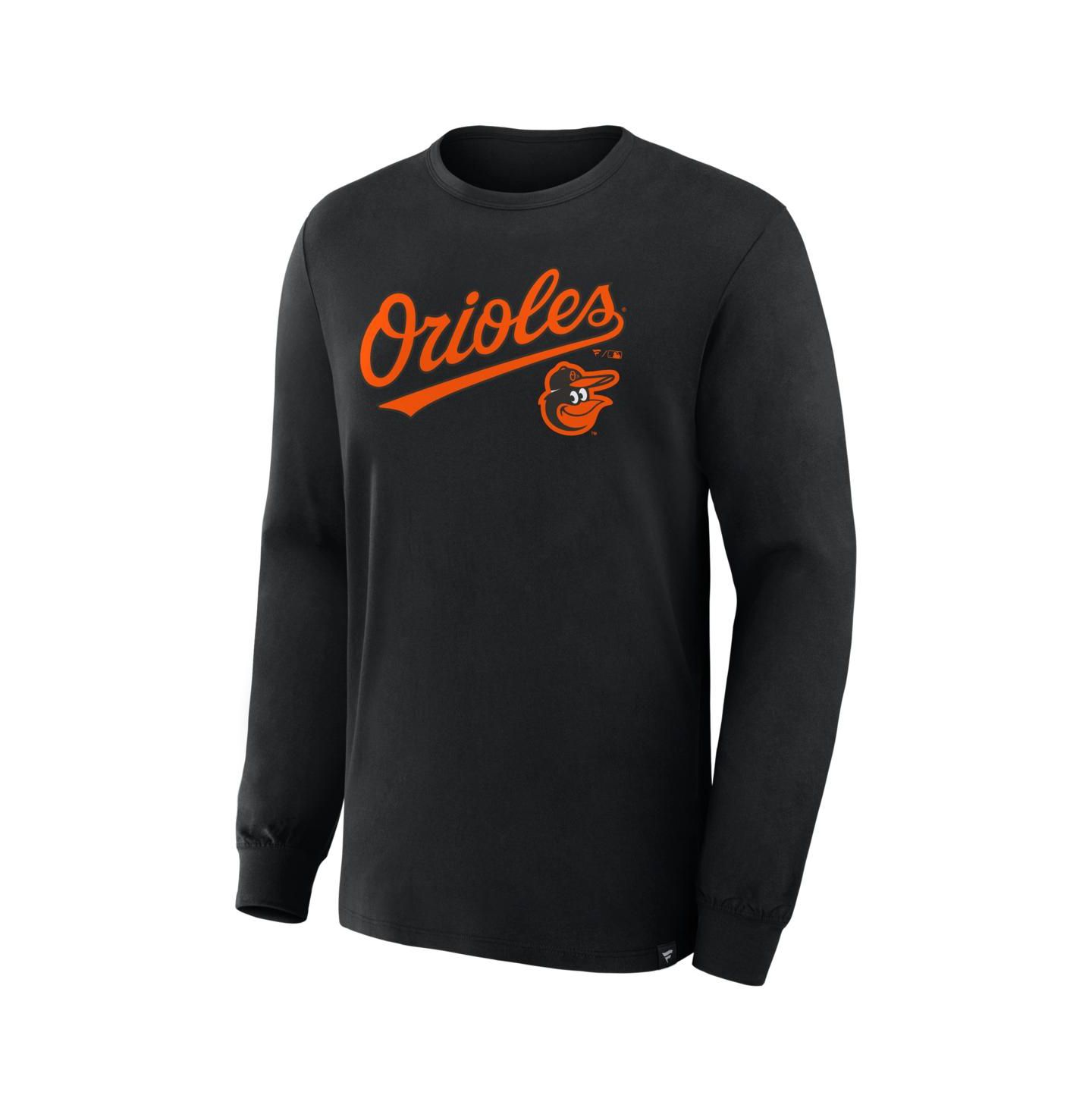Мужская футболка Fanatics Black Baltimore Orioles Lock-Up Legacy Long Sleeve — фото 2