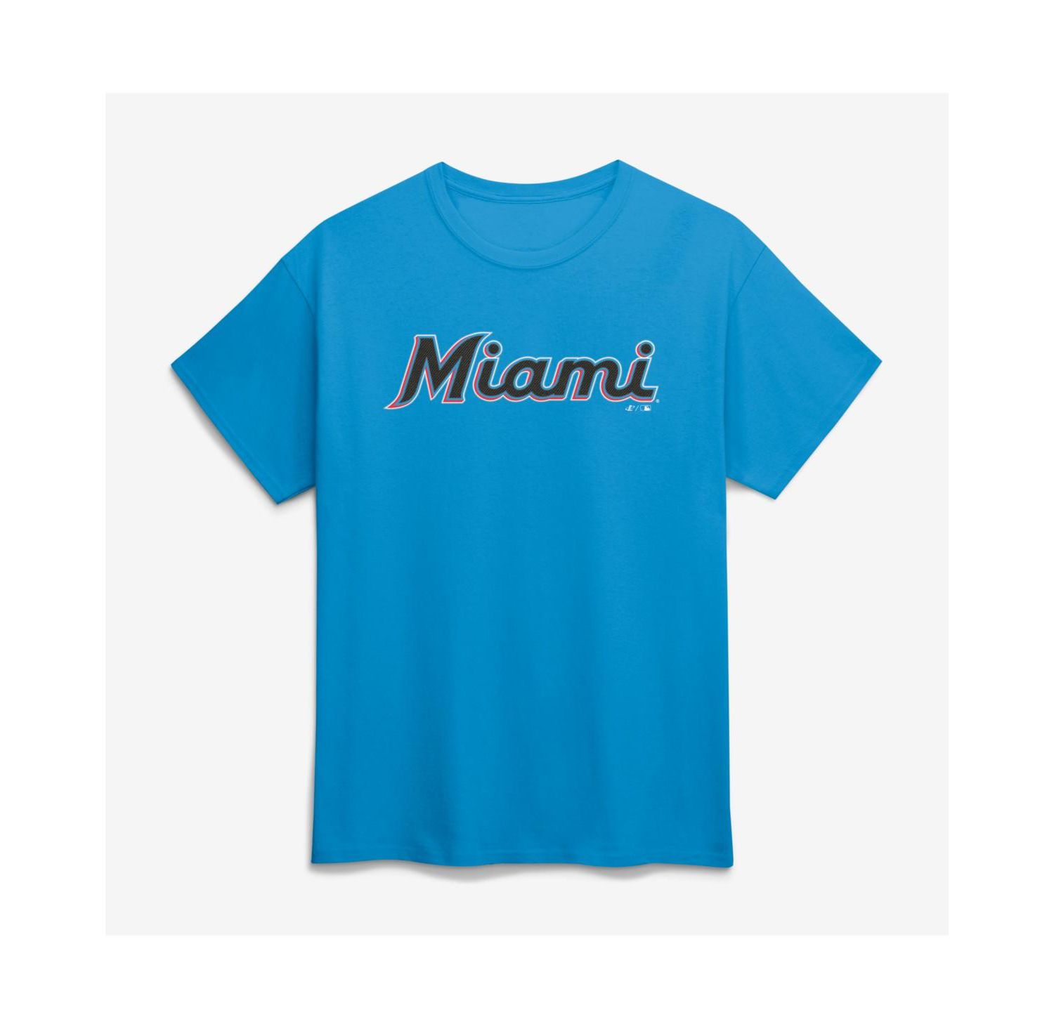 Men's Teal Miami Marlins Wordmark T-Shirt