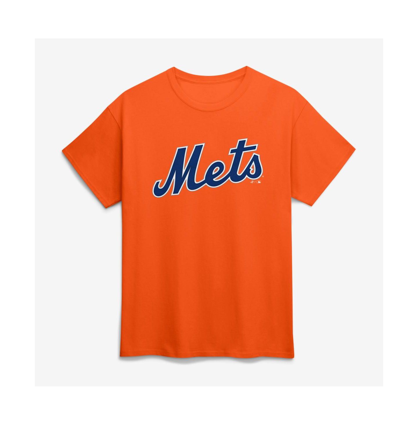 Мужская футболка Logo Athletic Orange New York Mets Wordmark — фото 1