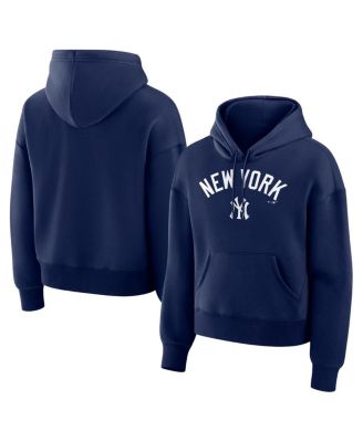 Women's Navy New York Yankees Lockup Legacy Fleece Hoodie