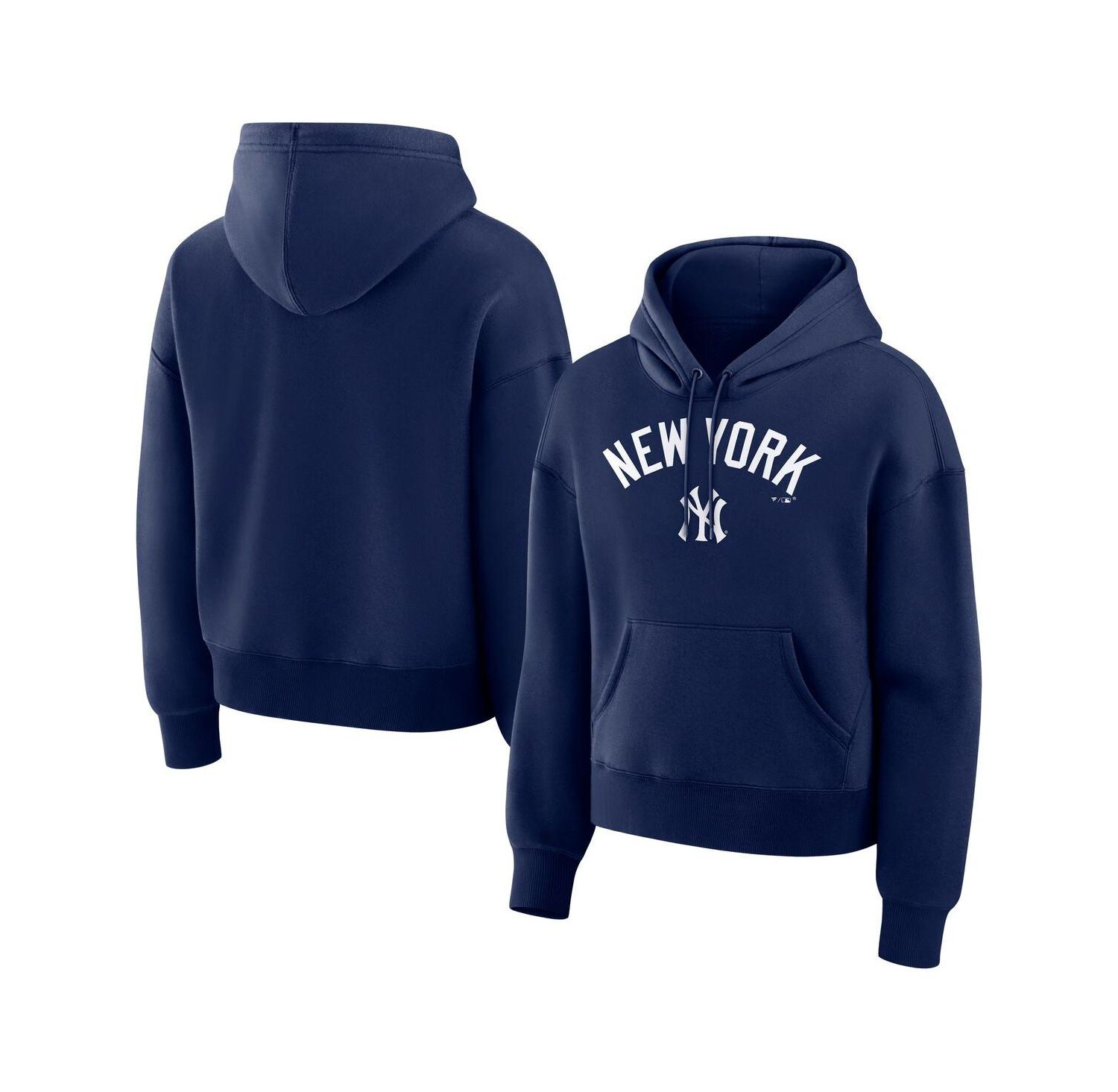 Women's Navy New York Yankees Lockup Legacy Fleece Hoodie