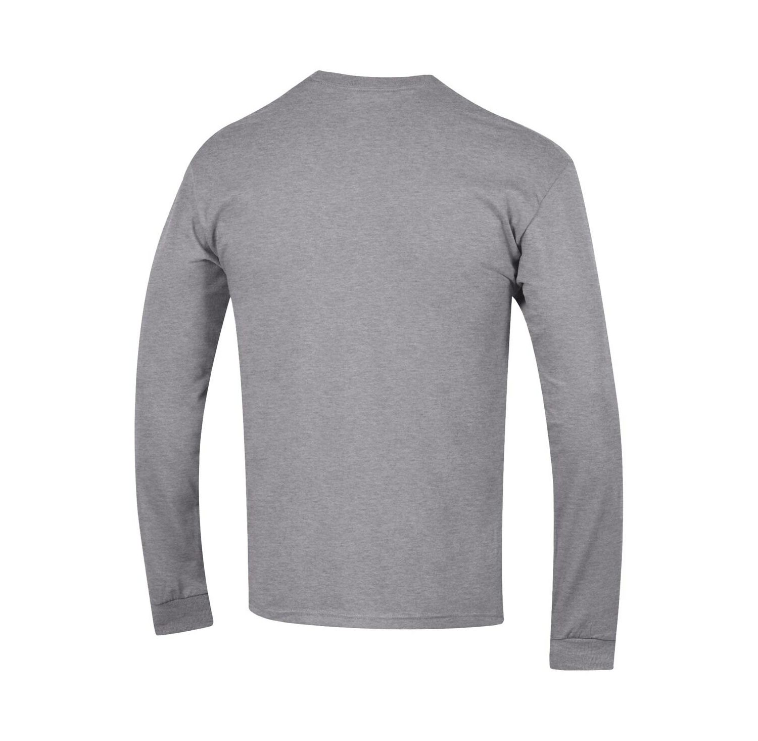 Men's Heather Gray Seattle Seahawks Seal Long Sleeve T-Shirt