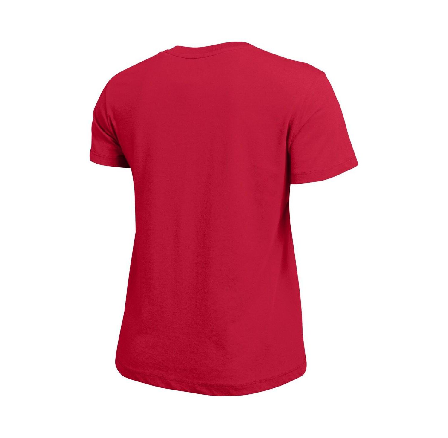 Women's Red NC State Wolfpack Arched Over Logo T-Shirt