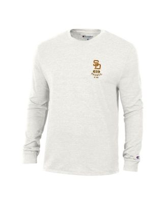 Men's White San Diego Padres Cooperstown Winning Tradition Tri-Blend Long Sleeve T-Shirt
