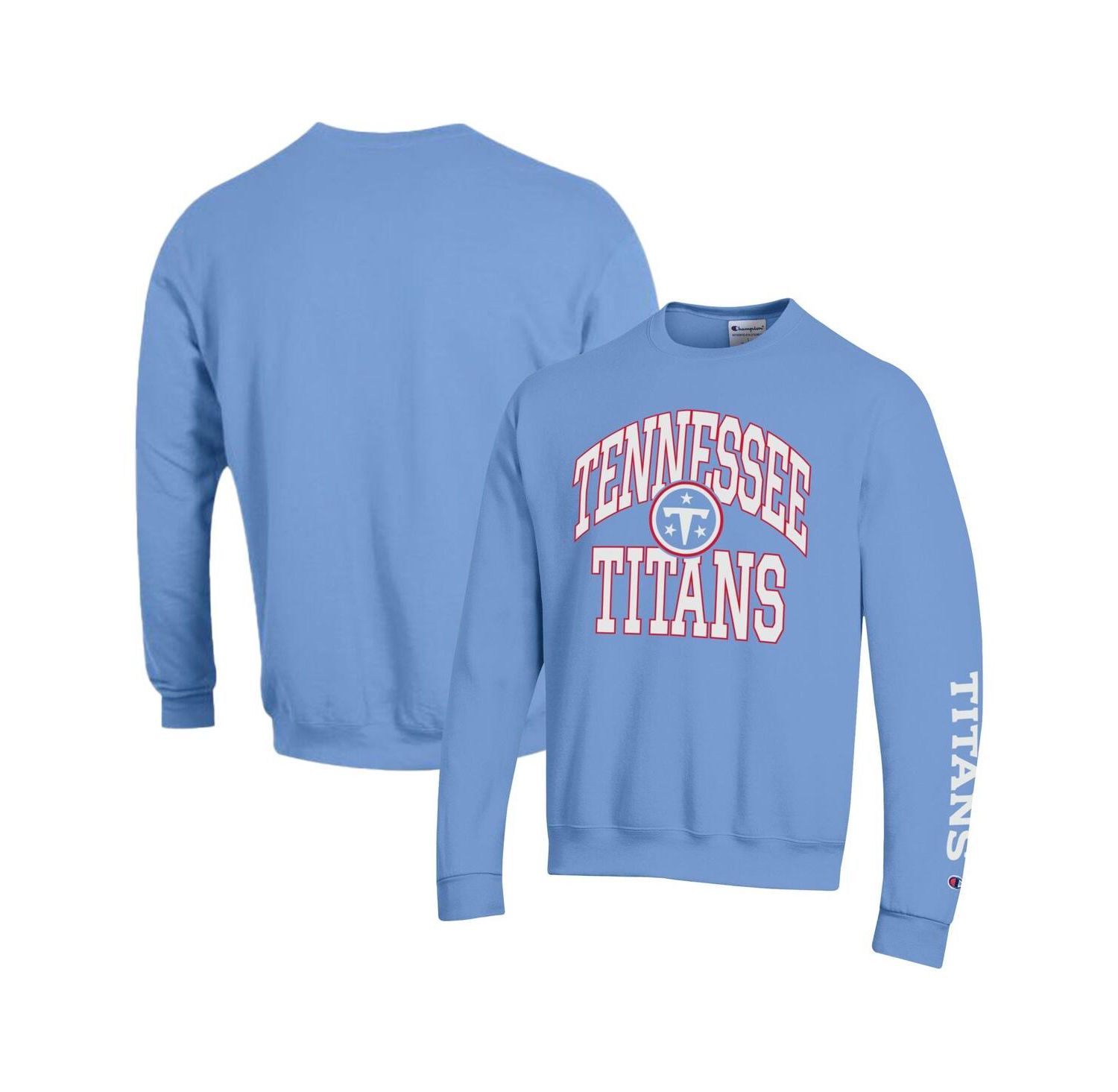 Men's Light Blue Tennessee Titans Powerblend Fleece Sweatshirt