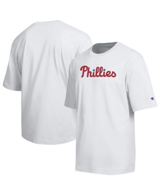Men's White Philadelphia Phillies All Star Arched Chenille Wordmark T-Shirt