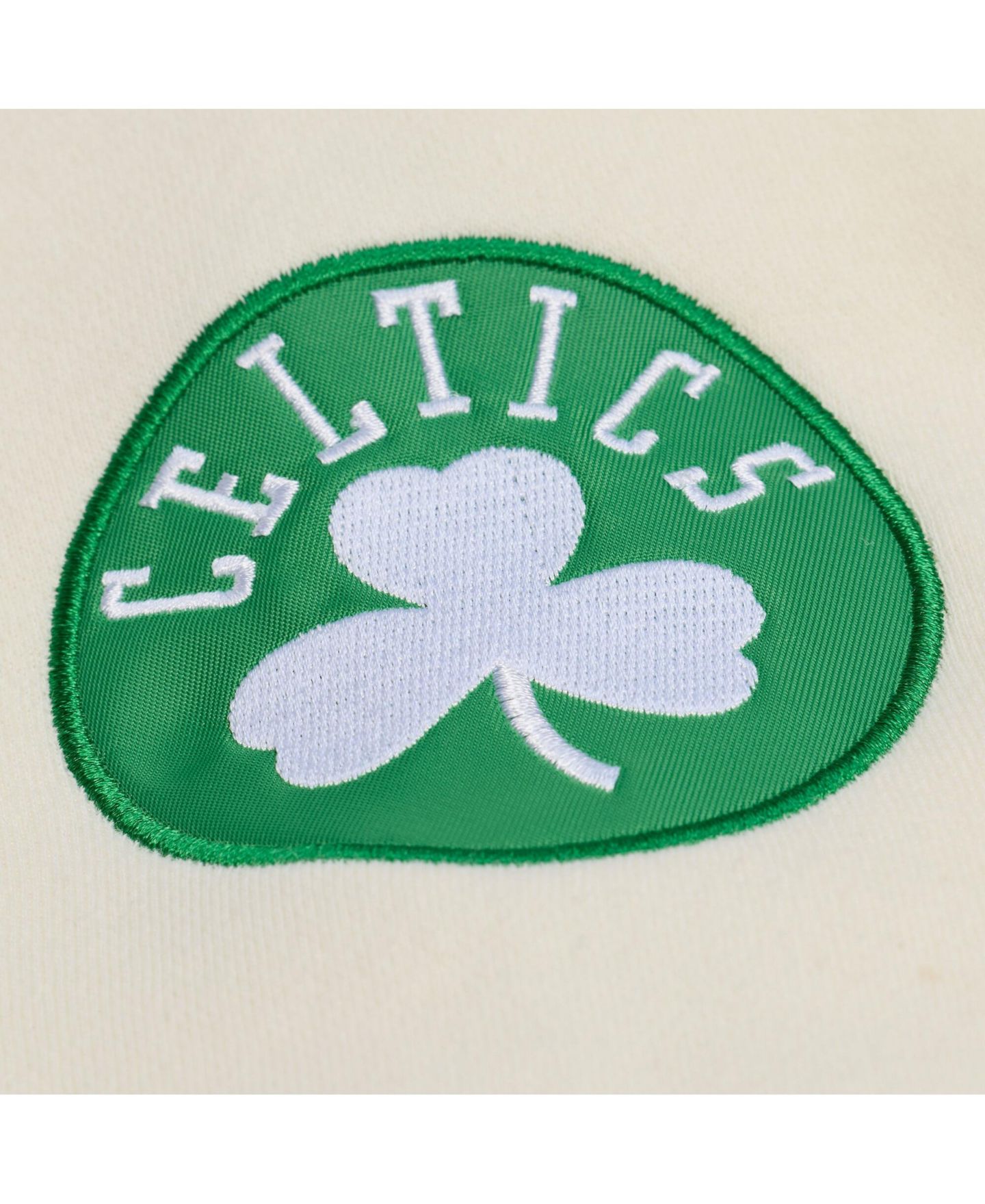 Мужское флисовое худи Mitchell & Ness Boston Celtics Hardwood Classics, Cream — фото 5