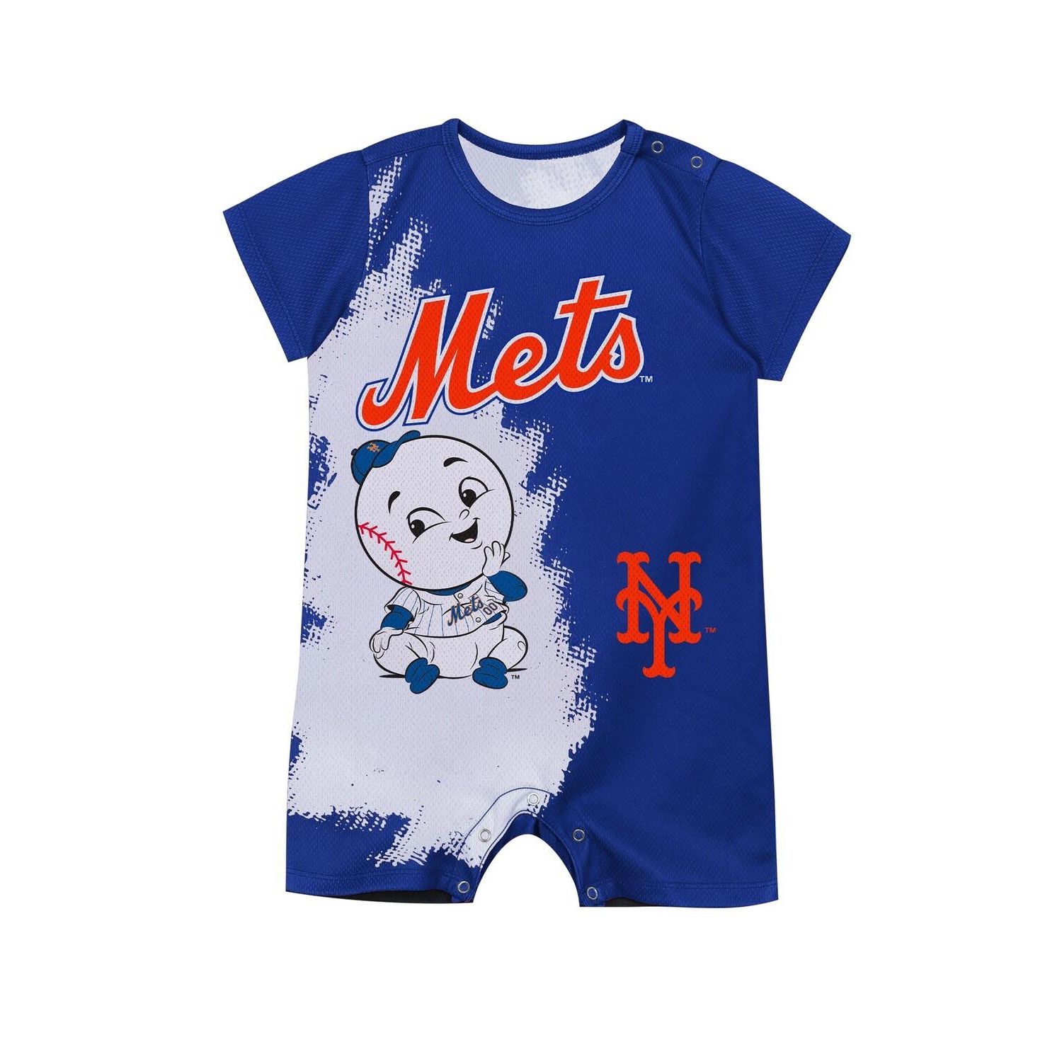 Baby Boys and Girls Royal New York Mets Baby Mascot Bodysuit