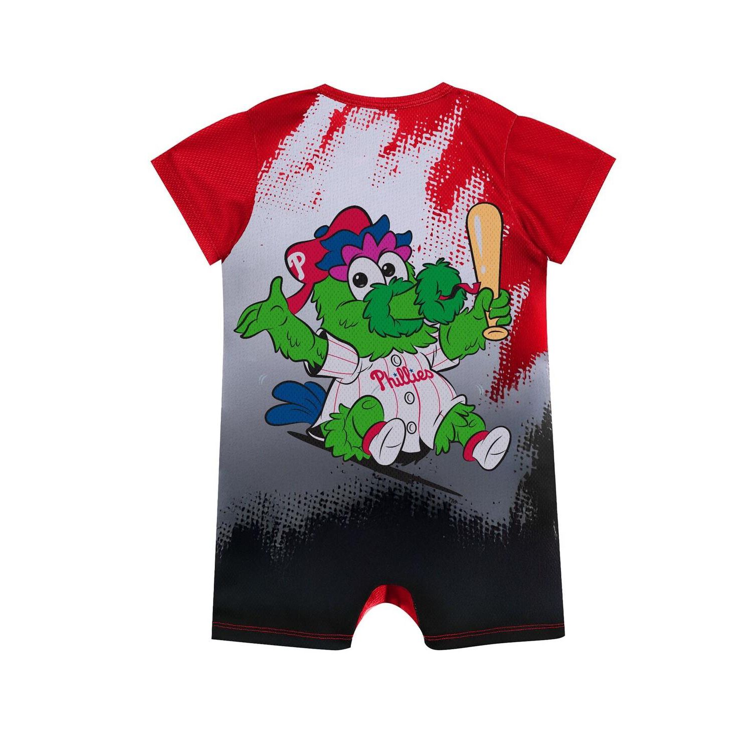Baby Boys and Girls Red Philadelphia Phillies Baby Mascot Bodysuit