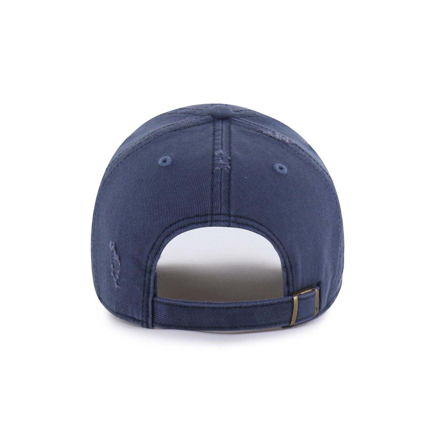 Men's Navy Denver Nuggets Weathered Clean Up Adjustable Hat