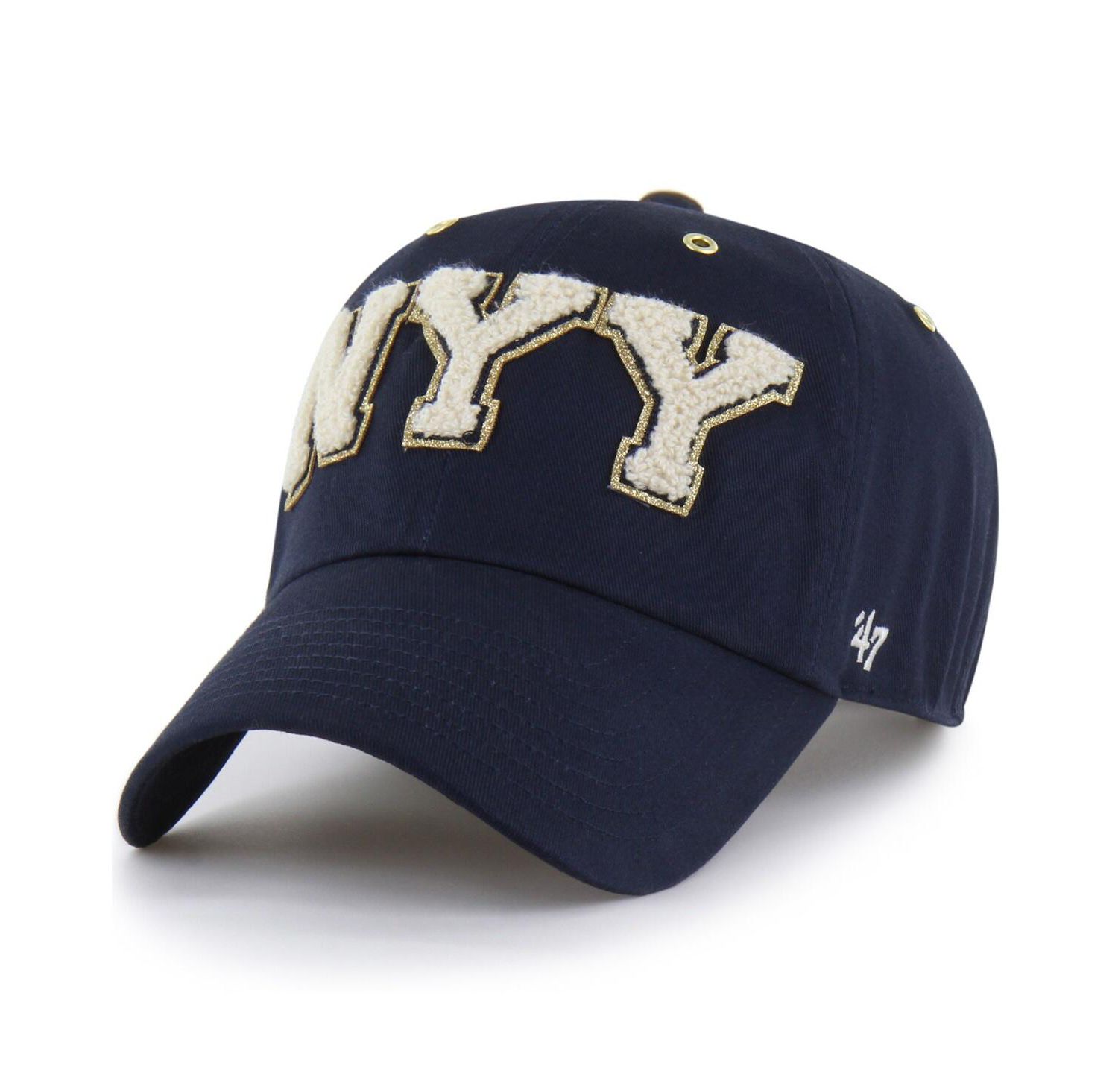 Stoney Clover Lane X Men's Navy New York Yankees Acro Charm Clean Up Adjustable Hat