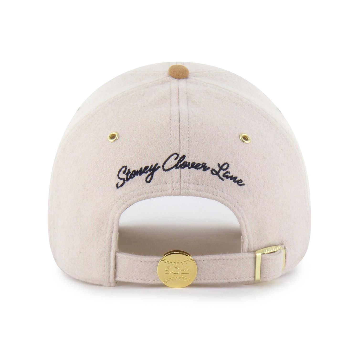Stoney Clover Lane X Men's Natural/Tan Boston Red Sox Script Charm Clean Up Adjustable Hat