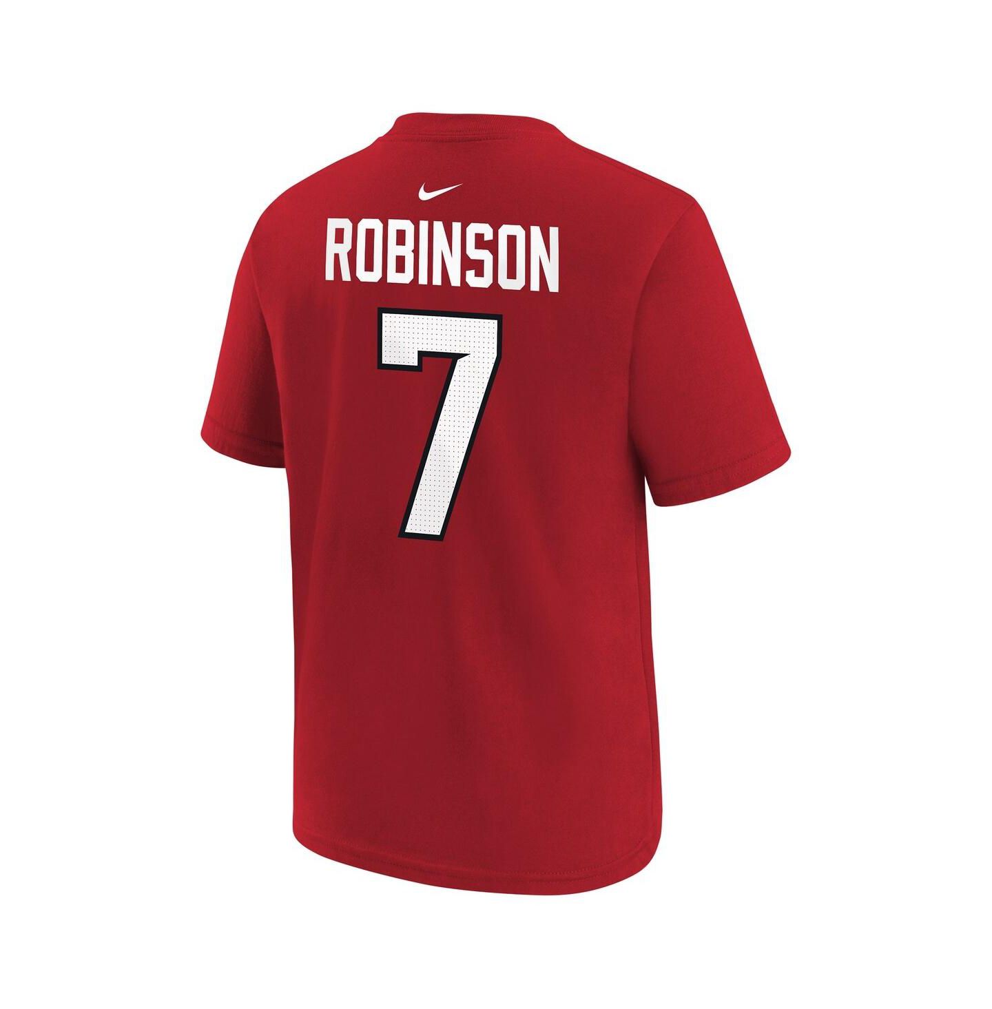 Детская футболка Nike Bijan Robinson Red Atlanta Falcons Name & Number — фото 3