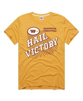 Men's Gold Washington Commanders Hail Victory Logo Tri-Blend T-Shirt