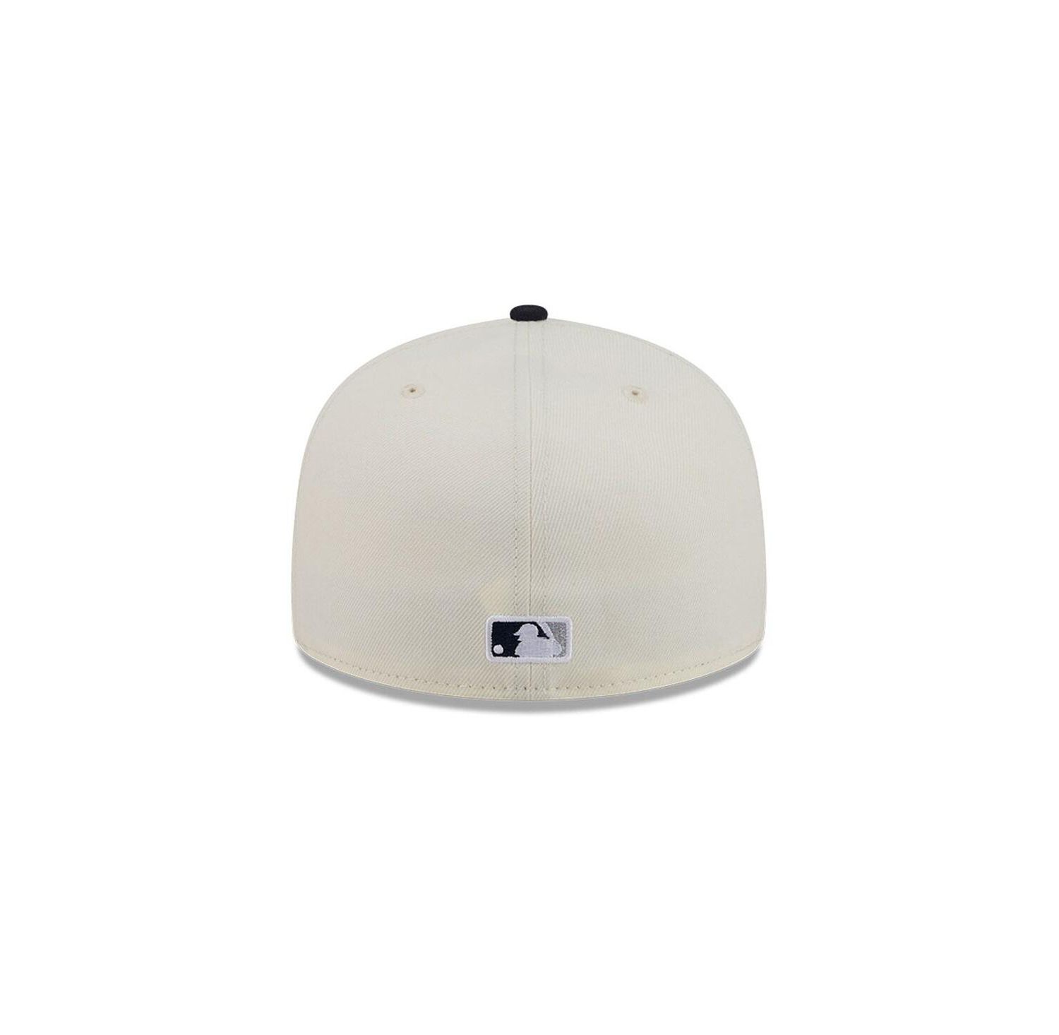 Men's Cream/Navy New York Yankees Bullpen Cart 59FIFTY Fitted Hat