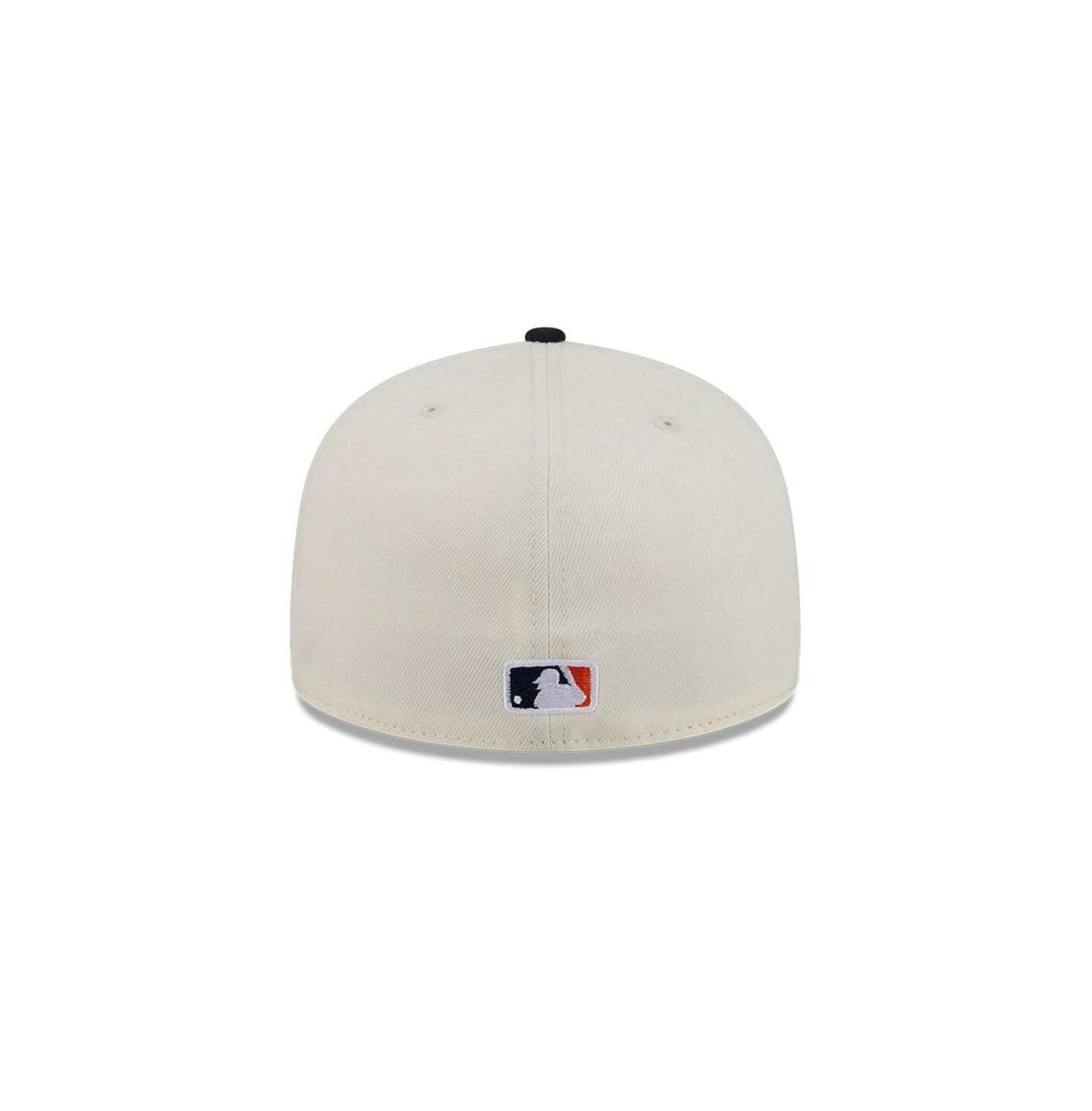 Мужская кепка New Era Cream/Navy Detroit Tigers Bullpen Cart 59FIFTY Fitted Hat — фото 4
