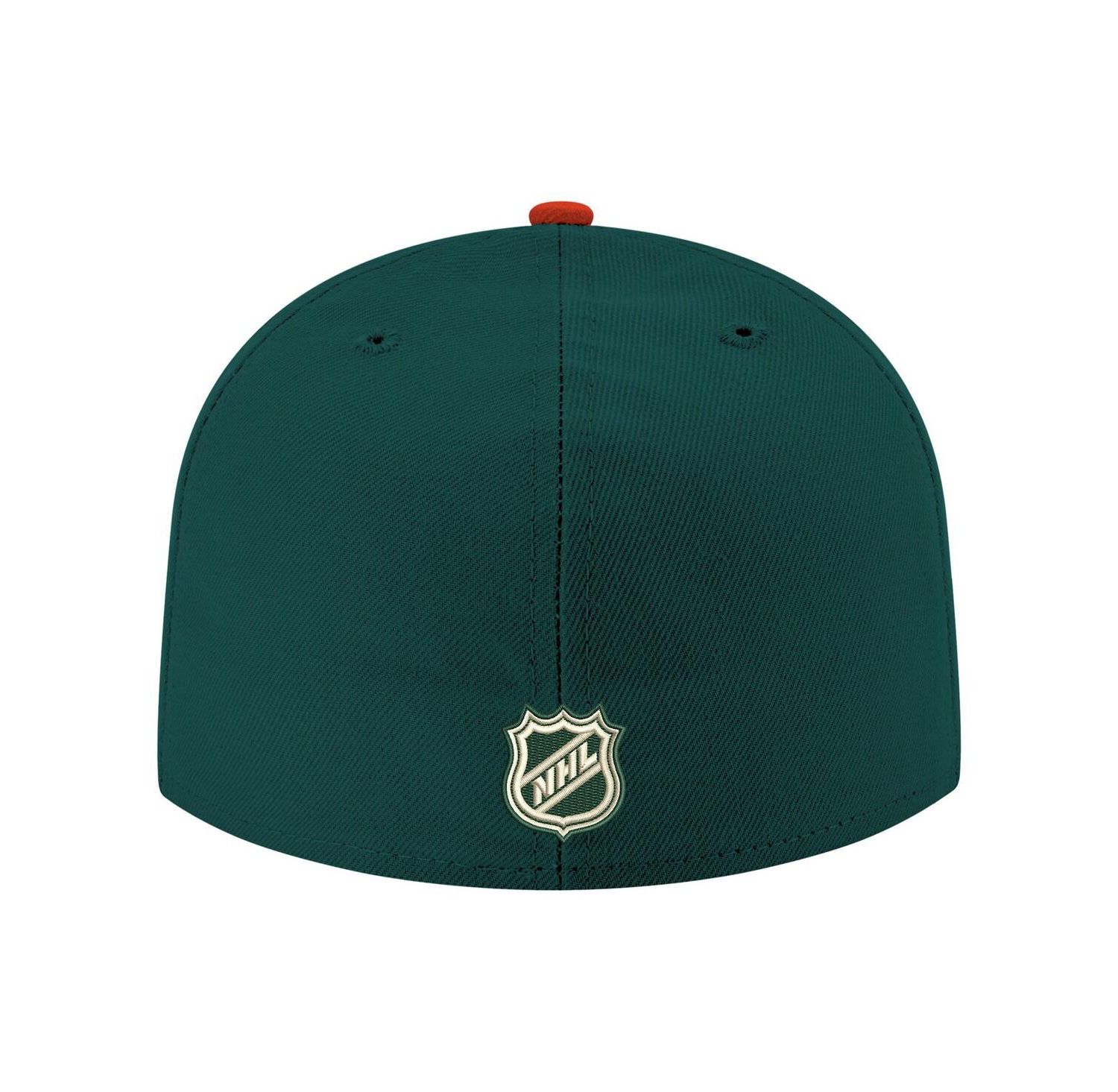 Men's Green Minnesota Wild Core Logo Two-Tone 59FIFTY Fitted Hat