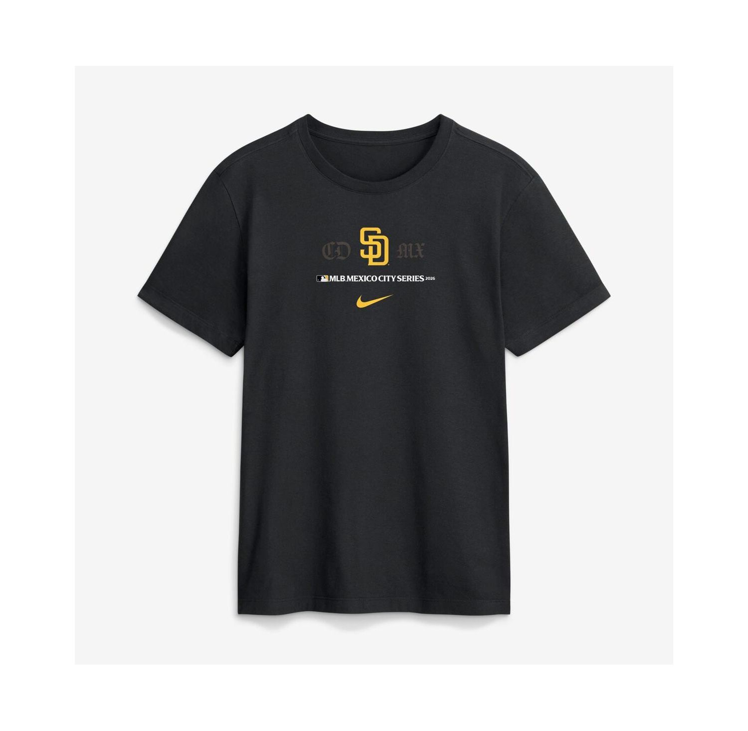 Men's Black San Diego Padres MLB World Tour: Mexico City Series Graphic T-Shirt