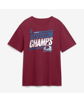 Men's Burgundy Colorado Avalanche 2026 Central Division Champions T-Shirt