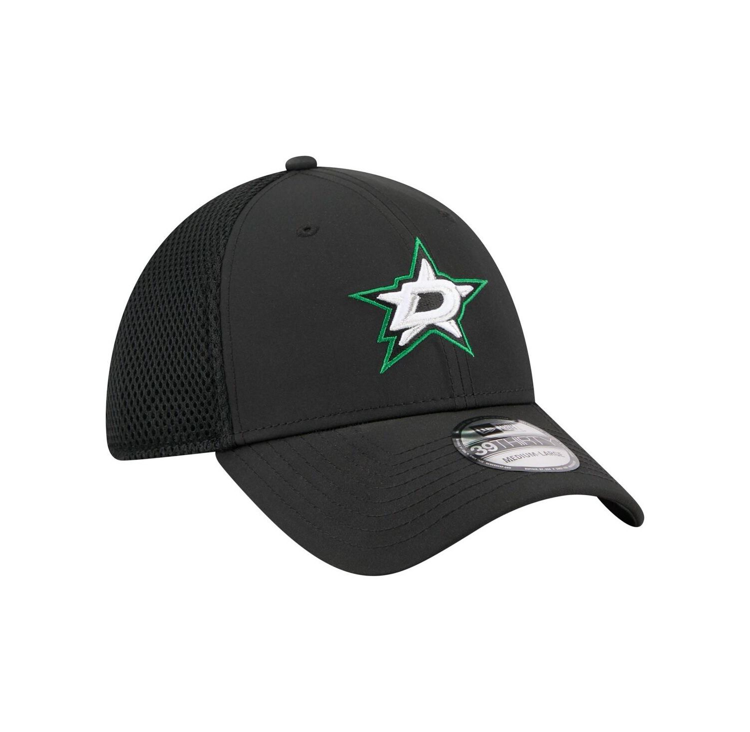 Men's Black Dallas Stars Logo 39THIRTY Flex Hat