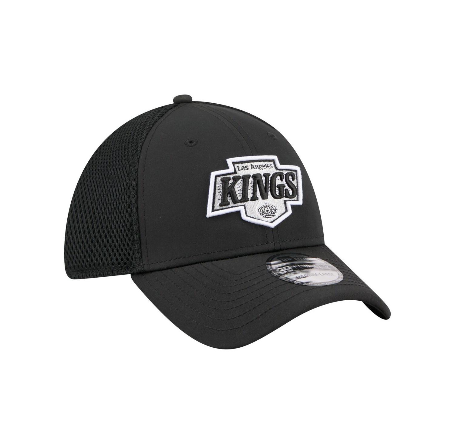 Men's Black Los Angeles Kings Logo 39THIRTY Flex Hat