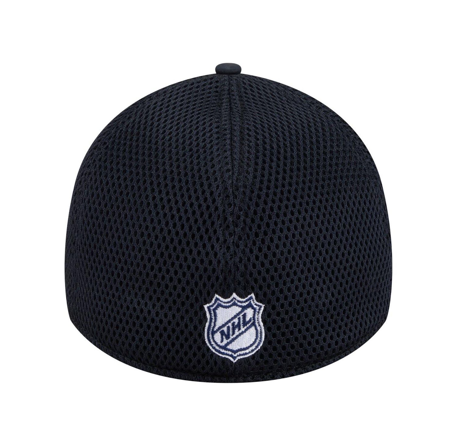 Men's Navy Edmonton Oilers Logo 39THIRTY Flex Hat