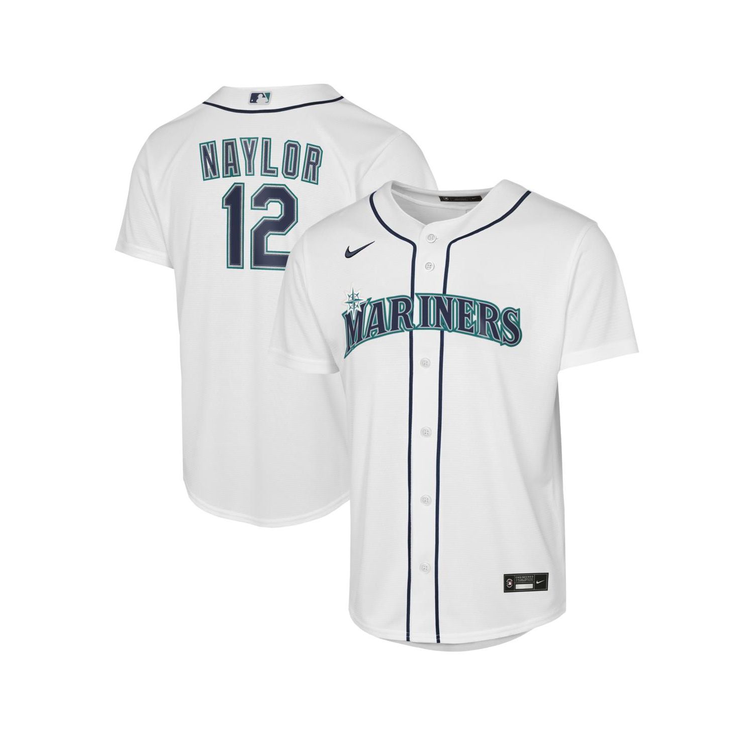 Big Boys and Girls Josh Naylor White Seattle Mariners Baseline Jersey