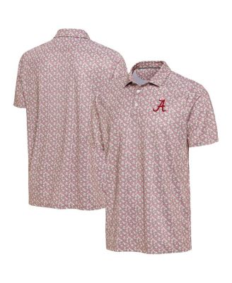 Men's Pink Alabama Crimson Tide Desert Dry Dogwood Polo Shirt
