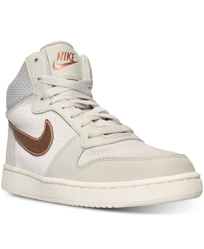 Nike Women's Court Borough Mid Premium Casual Sneakers from Finish Line