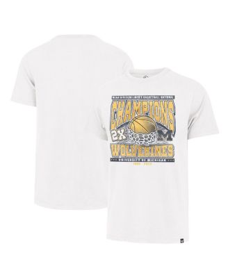 Men's White Michigan Wolverines 2026 NCAA Men's Basketball National Champions Big & Tall T-Shirt