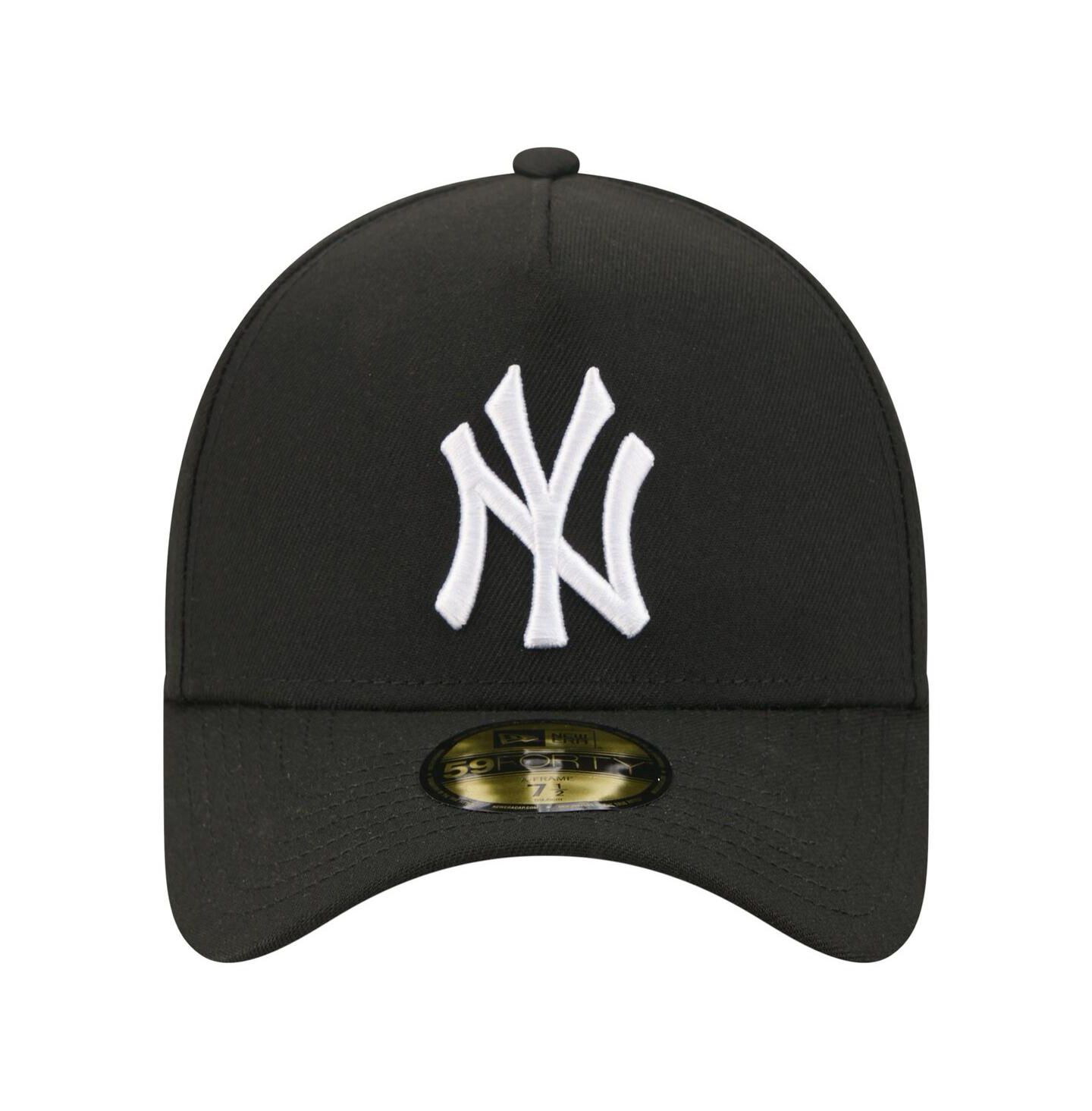 Мужская кепка New Era Black New York Yankees A-Frame 59FORTY Fitted Hat — фото 2