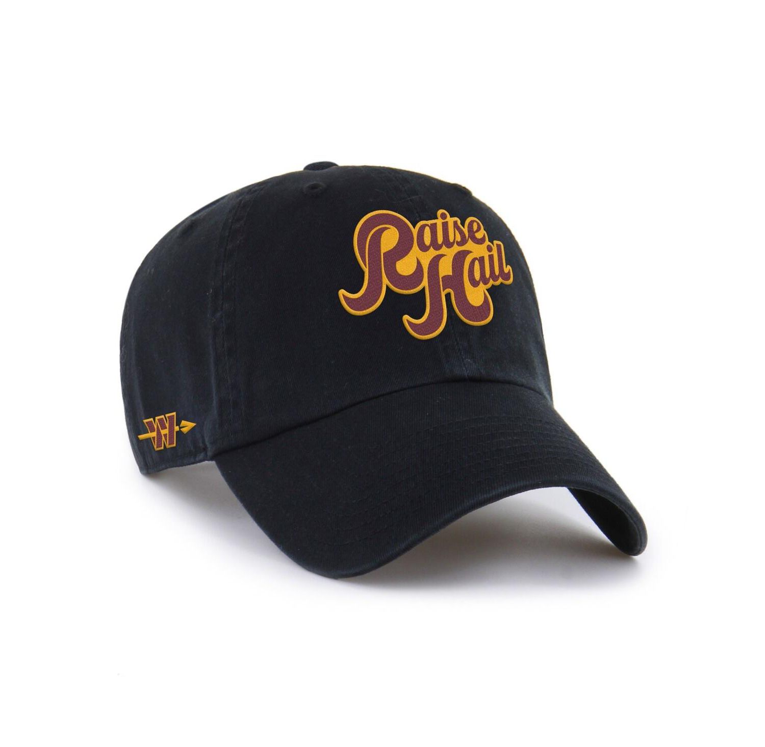 Men's Black Washington Commanders Raise Hail Clean Up Adjustable Hat