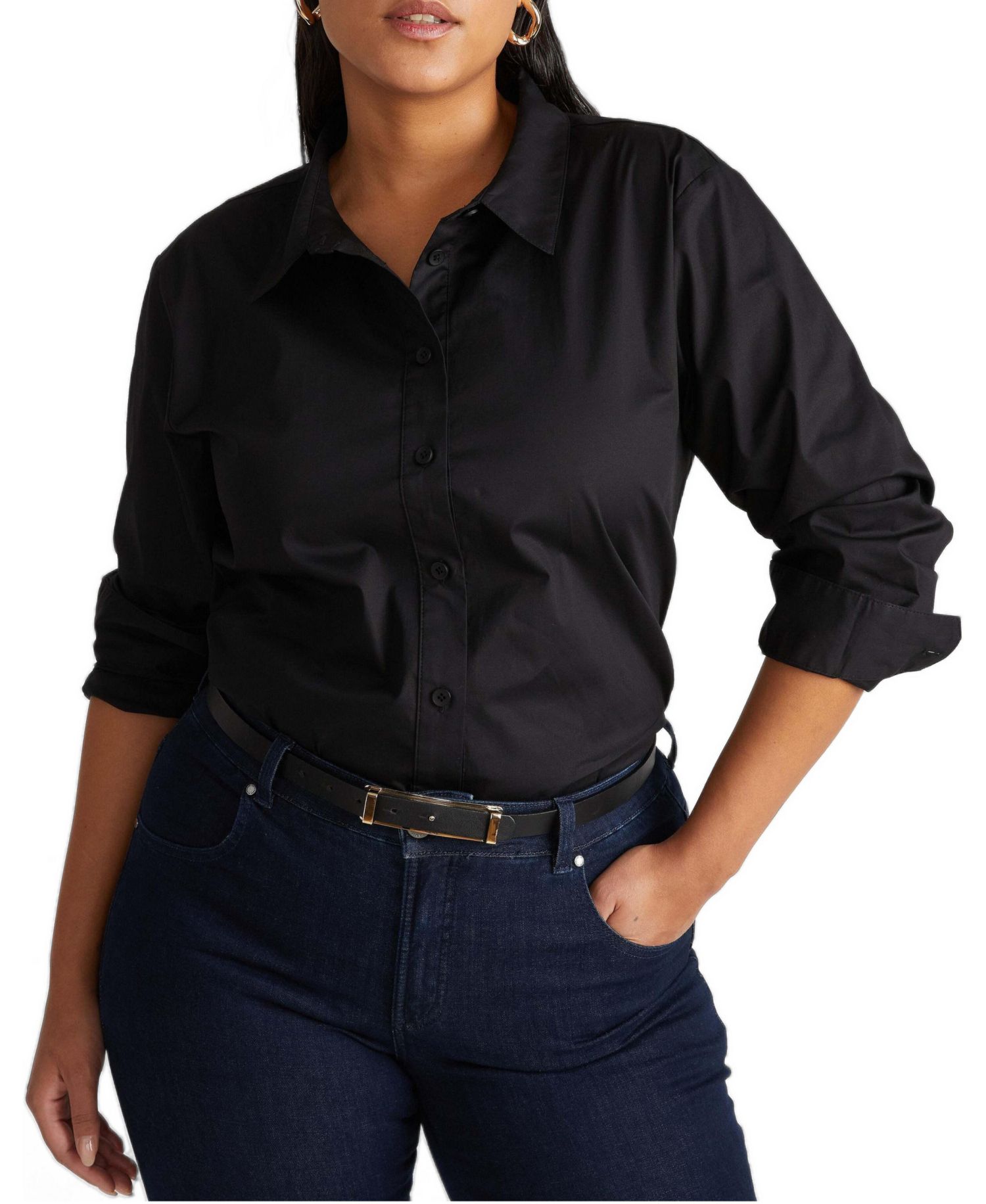 Women's Plus Size The Artist Poplin Shirt