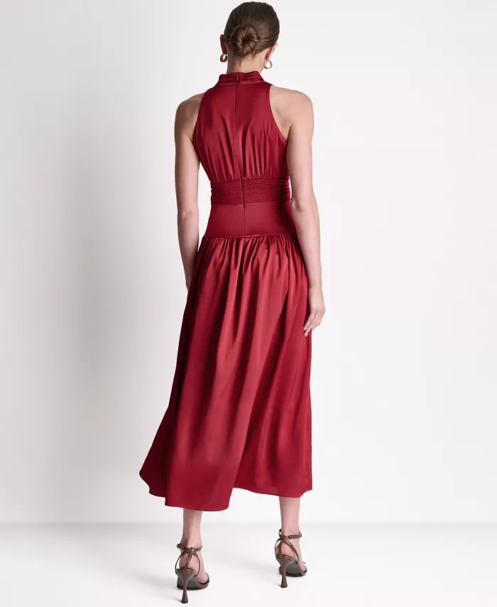Women's Mock Neck Maxi Dress - thumbnail 4