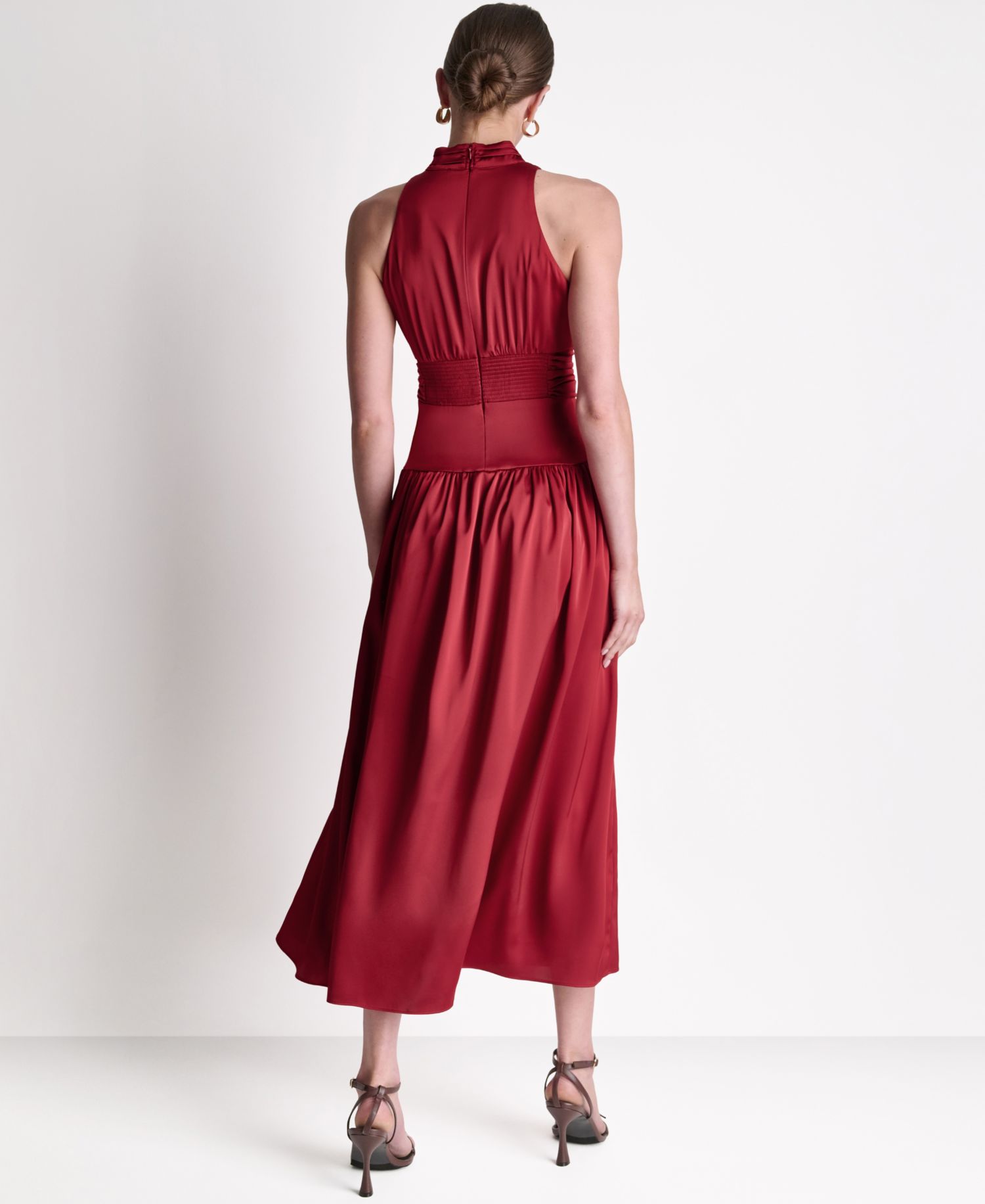 Women's Mock Neck Maxi Dress
