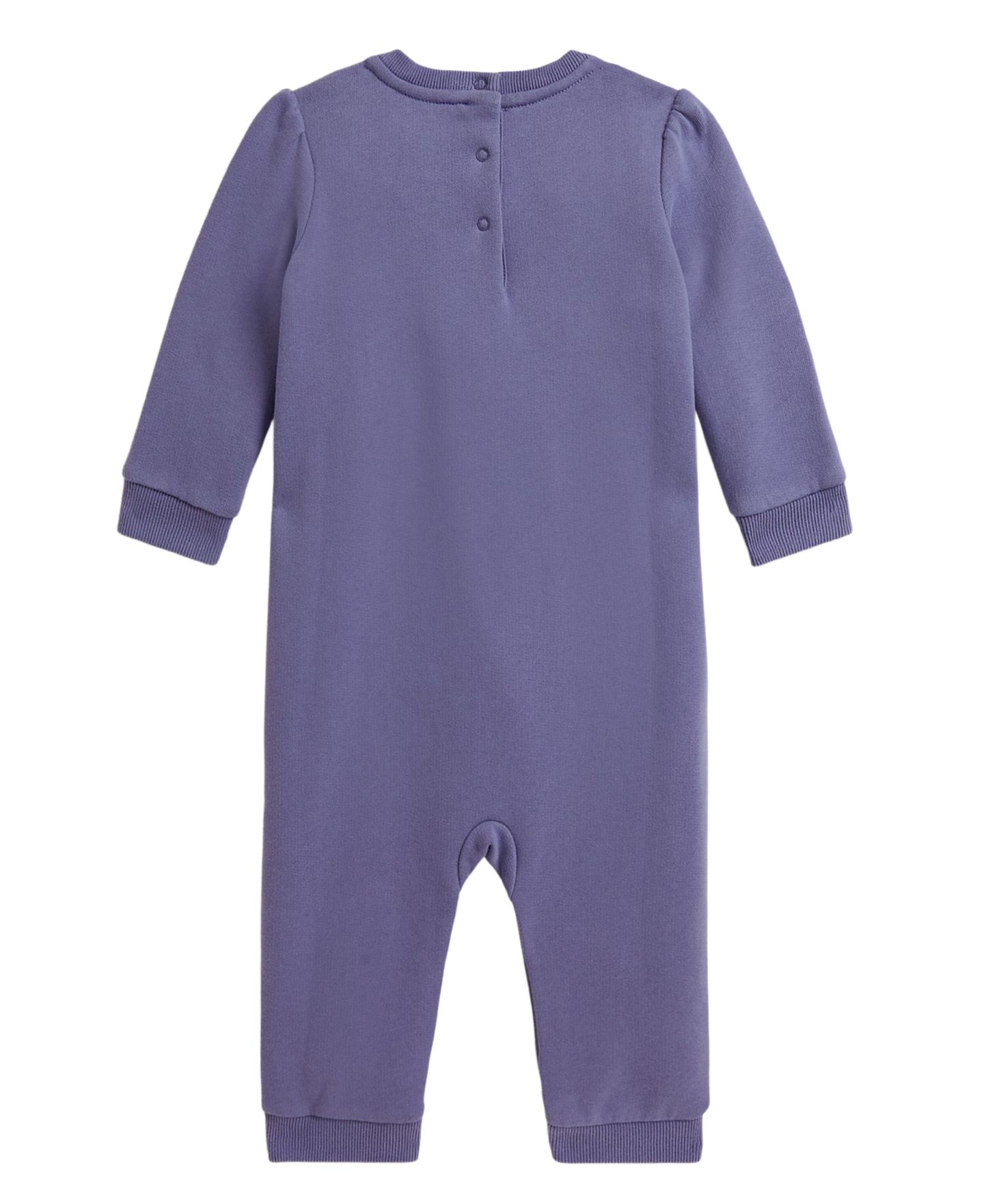 Детский флисовый комбинезон Polo Ralph Lauren Polo Bear для девочки, цвет: Фиолетовый — фото 2