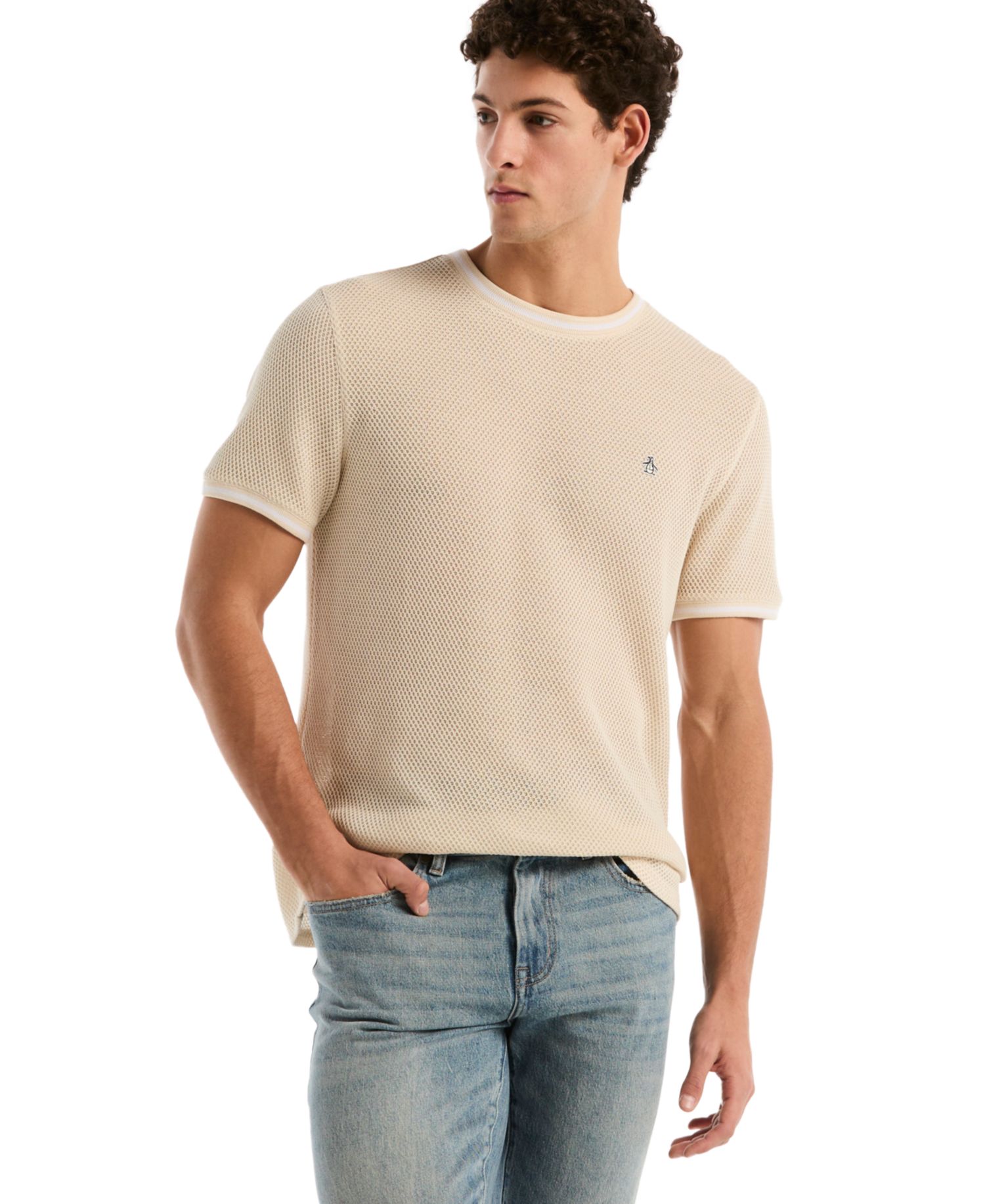 Men's Jacquard Honeycomb T-Shirt