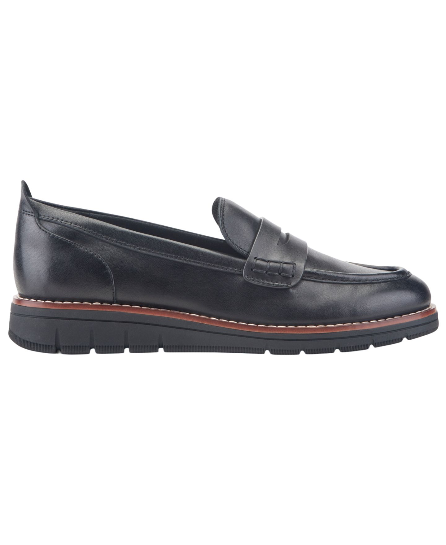 Женские туфли Rockport Adalee Leather Slip-On Penny, цвет: Чёрный — фото 2