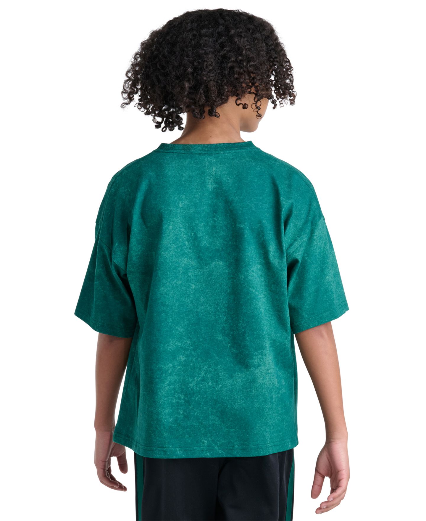 Футболка adidas Printed Soccer Short-Sleeve T-Shirt для мальчиков, цвет: Зелёный — фото 4