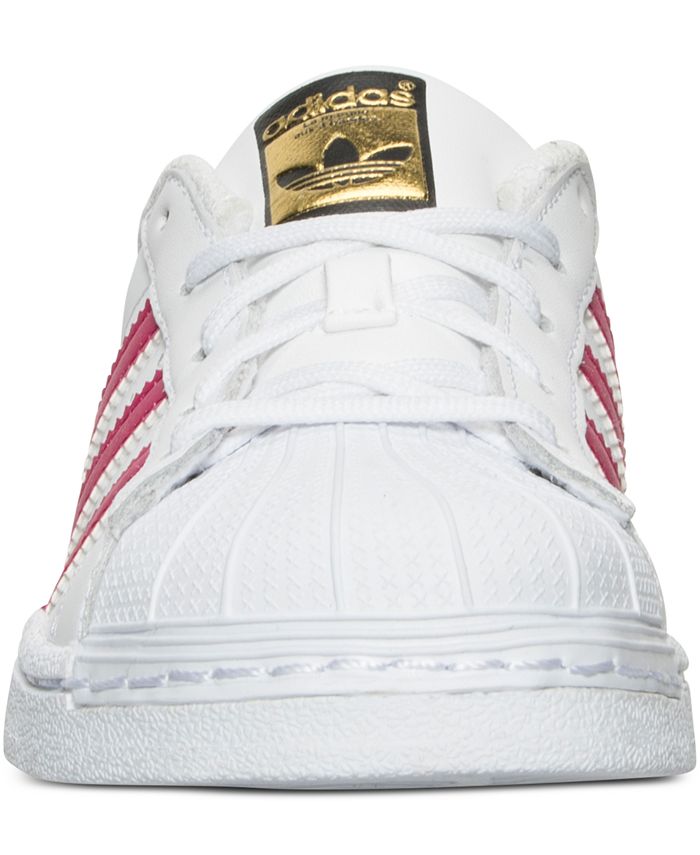 adidas Little Girls' Superstar Sneakers from Finish Line Macy's