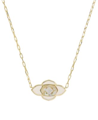 14k Gold-Plated Abbie Medallion Short Pendant Necklace