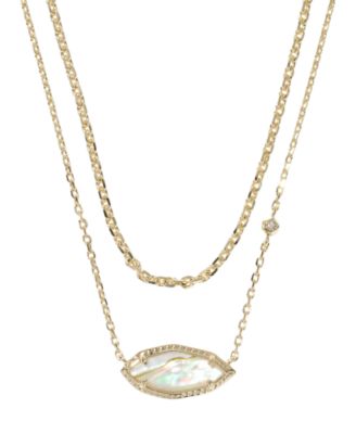 14k Gold-Plated Ophelia Multi-Strand Short Pendant Necklace