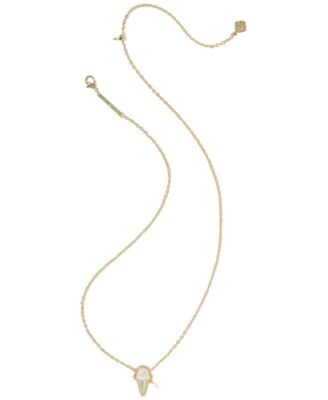 Kendra Scott Imitation Pearl Ice-Cream Short Pendant Necklace - Macy's