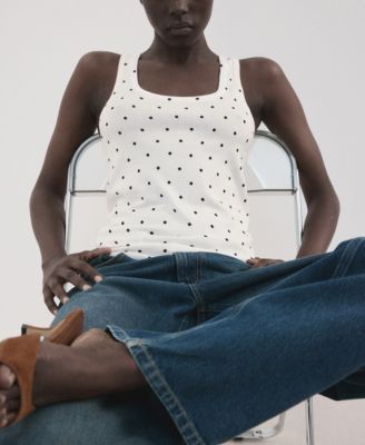 Women's Polka-Dot Knitted Top