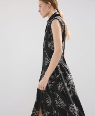 Women's Embroidered Floral Shirtdress