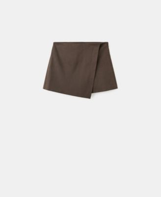Women's Linen And Cotton Blend Skort
